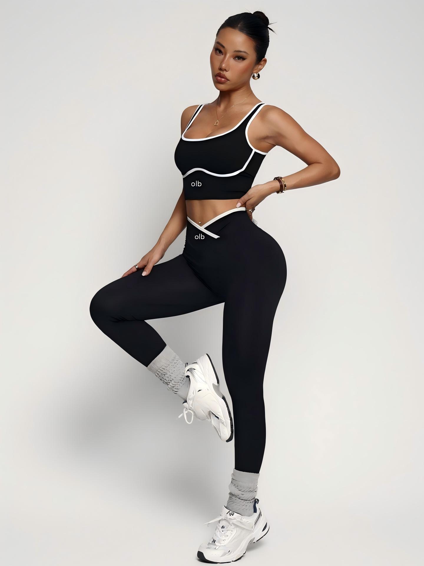 Sports Bra Racerback - 2피스 신상 스포츠 브라 베스트 팬츠