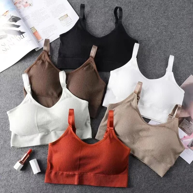Sleep Bra Bralette - 여성용 심리스 브래지어 풀 컵 통기성