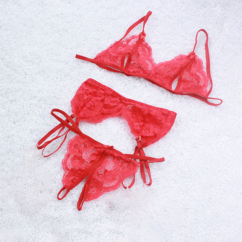 1 세트 여성용 레이스 란제리, 슬링 오픈 푸시업 브라 - Lace Bralette Set 리뷰 및 가격