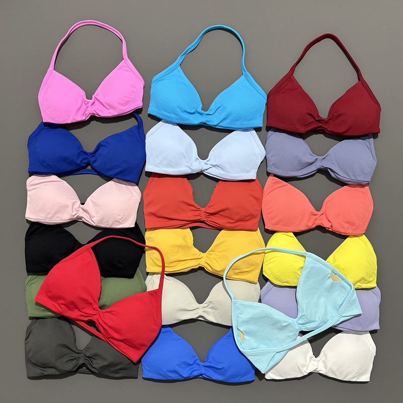 스포츠 스트래피 브라 요가 언더웨어 여성용 짐 탑 러닝 - Sports Bra Racerback 리뷰 및 가격