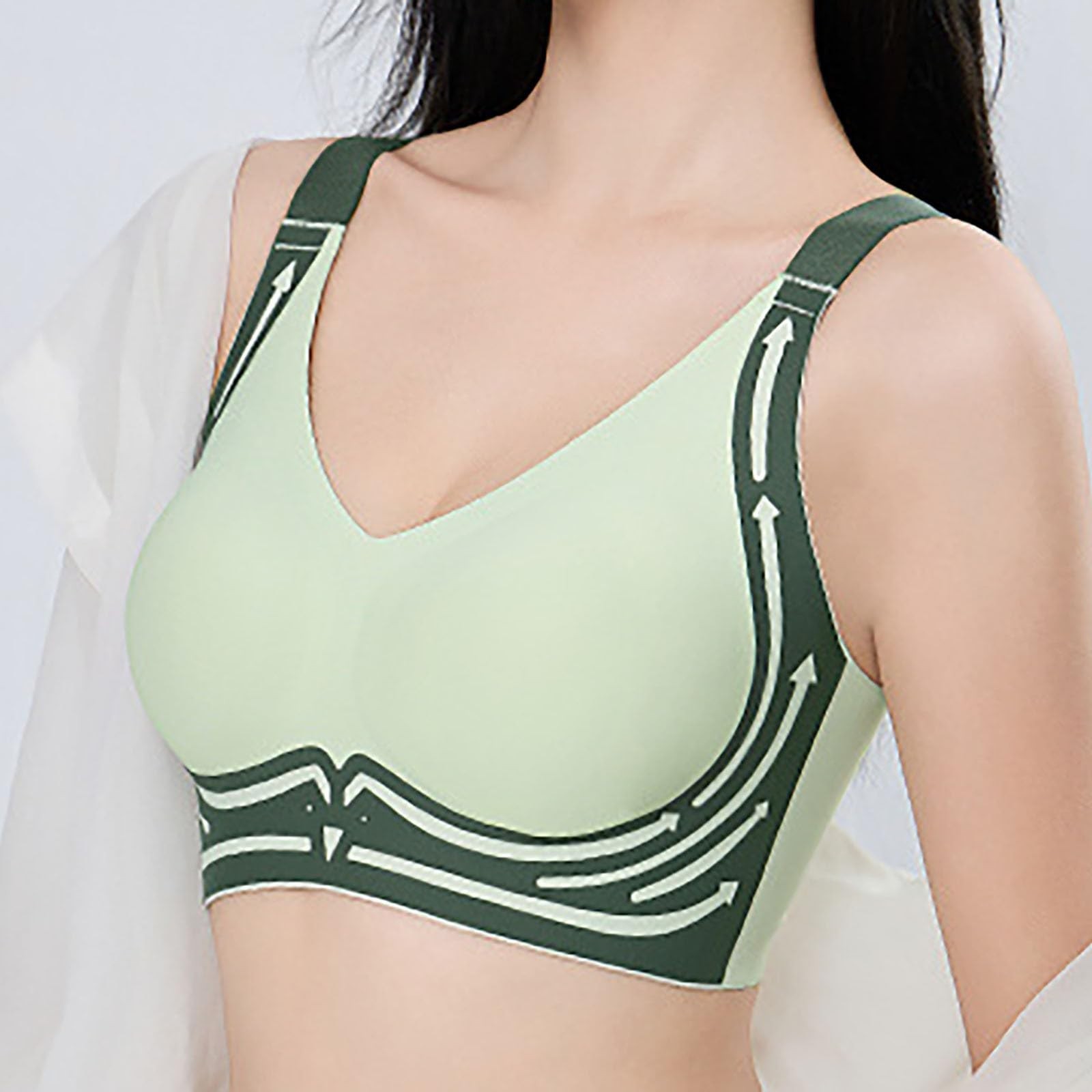 여성 원활한 브래지어 플러스 사이즈 스포츠 푸시 업 브 - Sleep Bra Bralette 리뷰 및 가격