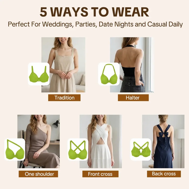 HSIA 세라피나 5웨이 멀티웨이 홀터넥 미니마이저 브 - Underwire Bra Padded 리뷰 및 가격