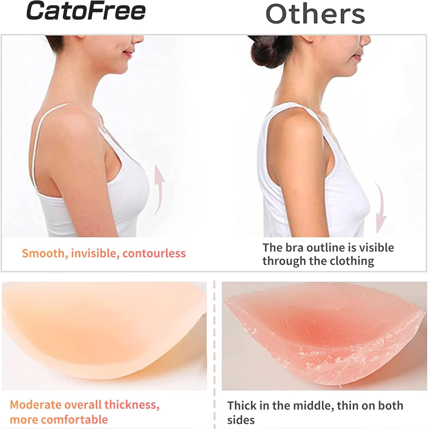 푸쉬업 무선 솔리드 실리콘 브라 재사용 가능 스티키 접 - Strapless Bra Adhesive 리뷰 및 가격