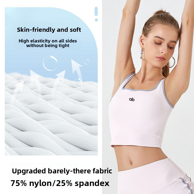여성용 여름용 골지 요가 탱크탑 내장 패드 스트랩 충격 - Underwire Bra Padded 리뷰 및 가격